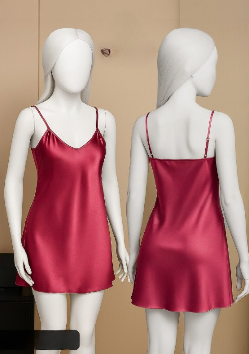 Women Satin Slip Dress | Sleeveless Camisole – Free Size