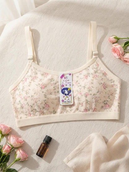 Summer Stuff Soft Printed Cotton Lawn Teenagers Bra – Beige