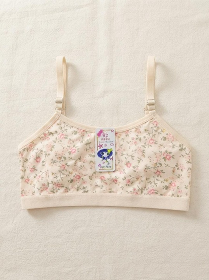 Summer Stuff Soft Printed Cotton Lawn Teenagers Bra – Beige