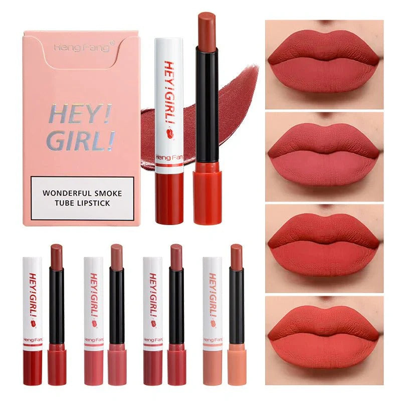 4-in-1 Trending Lipstick Set – Cigarette-Shaped Matte Lipsticks