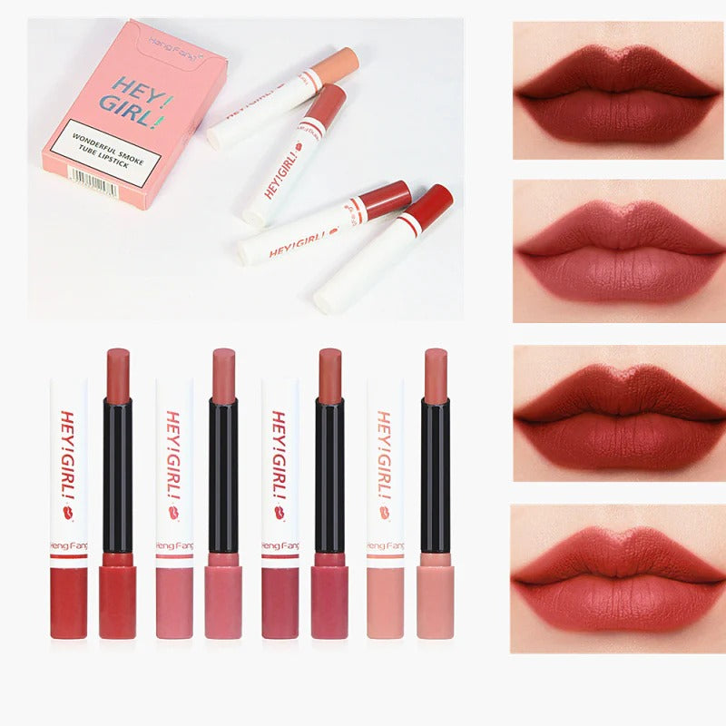 4-in-1 Trending Lipstick Set – Cigarette-Shaped Matte Lipsticks