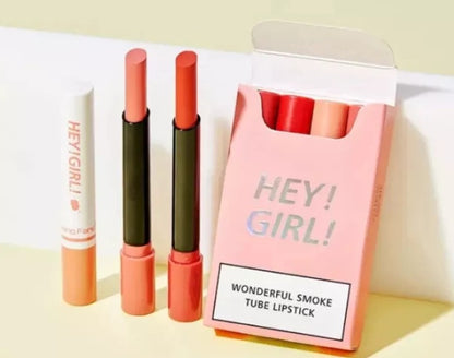 4-in-1 Trending Lipstick Set – Cigarette-Shaped Matte Lipsticks