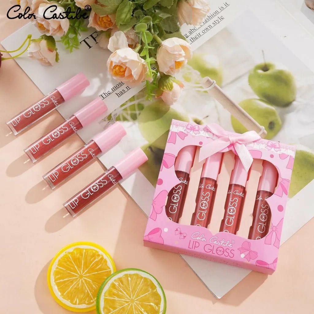 Color Castle Matte Lipsticks | High Coverage Lip Gloss Set (4pcs)