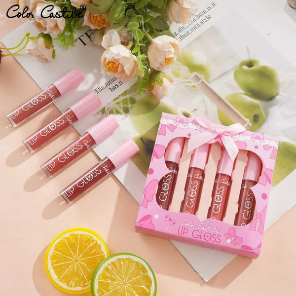 Color Castle Matte Lipsticks | High Coverage Lip Gloss Set (4pcs)