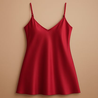 Women Satin Slip Dress | Sleeveless Camisole – Free Size