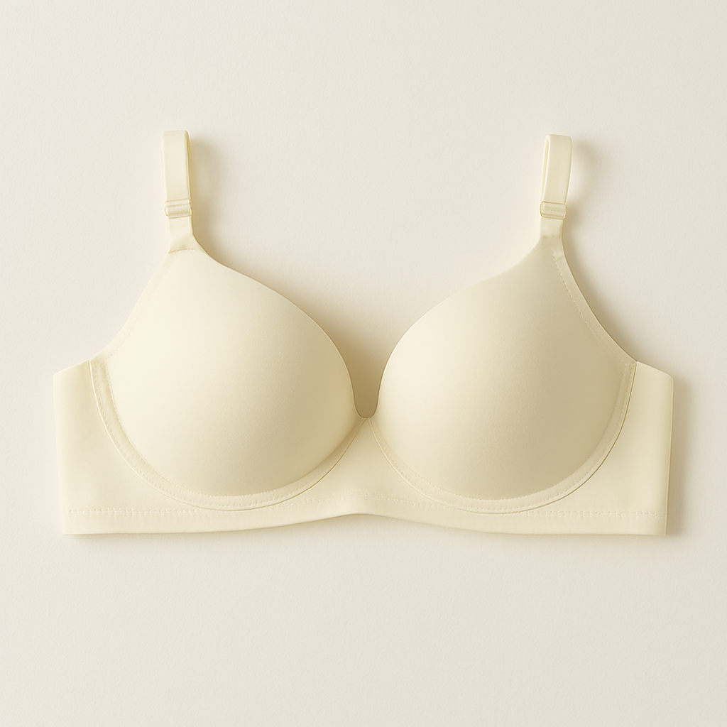Cotton Light Padded Bra – Comfortable Everyday Wear (Beige)