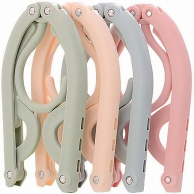 Foldable Clothes Hangers for Travel & Home | Pack of 10