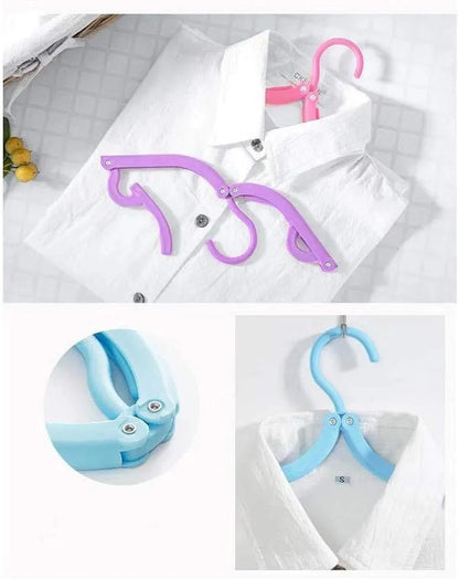 Foldable Clothes Hangers for Travel & Home | Pack of 10