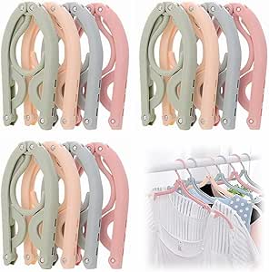Foldable Clothes Hangers for Travel & Home | Pack of 10