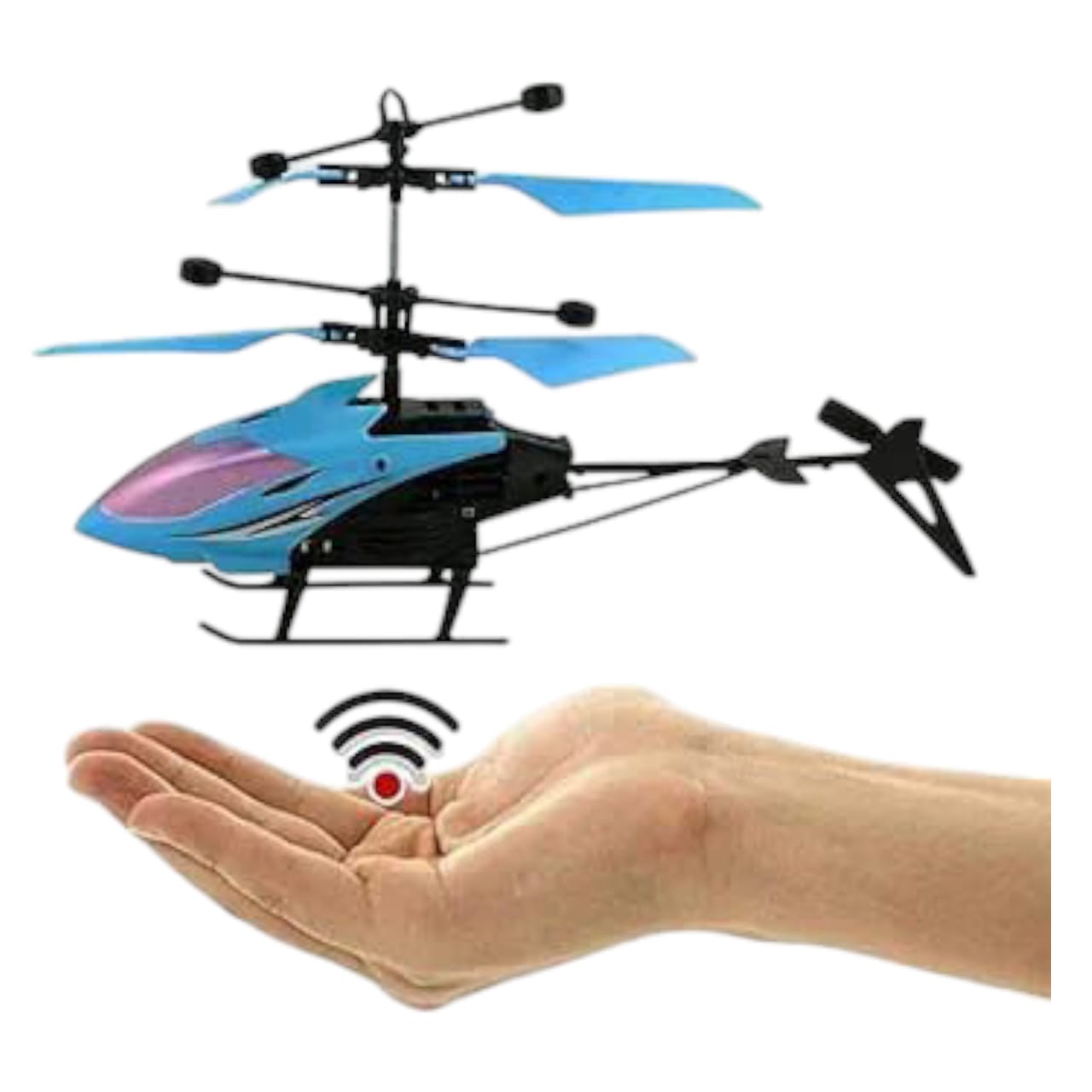 LED Flying Helicopter Toy – Hand Controlled & Rechargeable