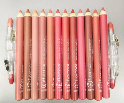 Matte Nude Color Lip Liners | Long Lasting Pigmented Pencils