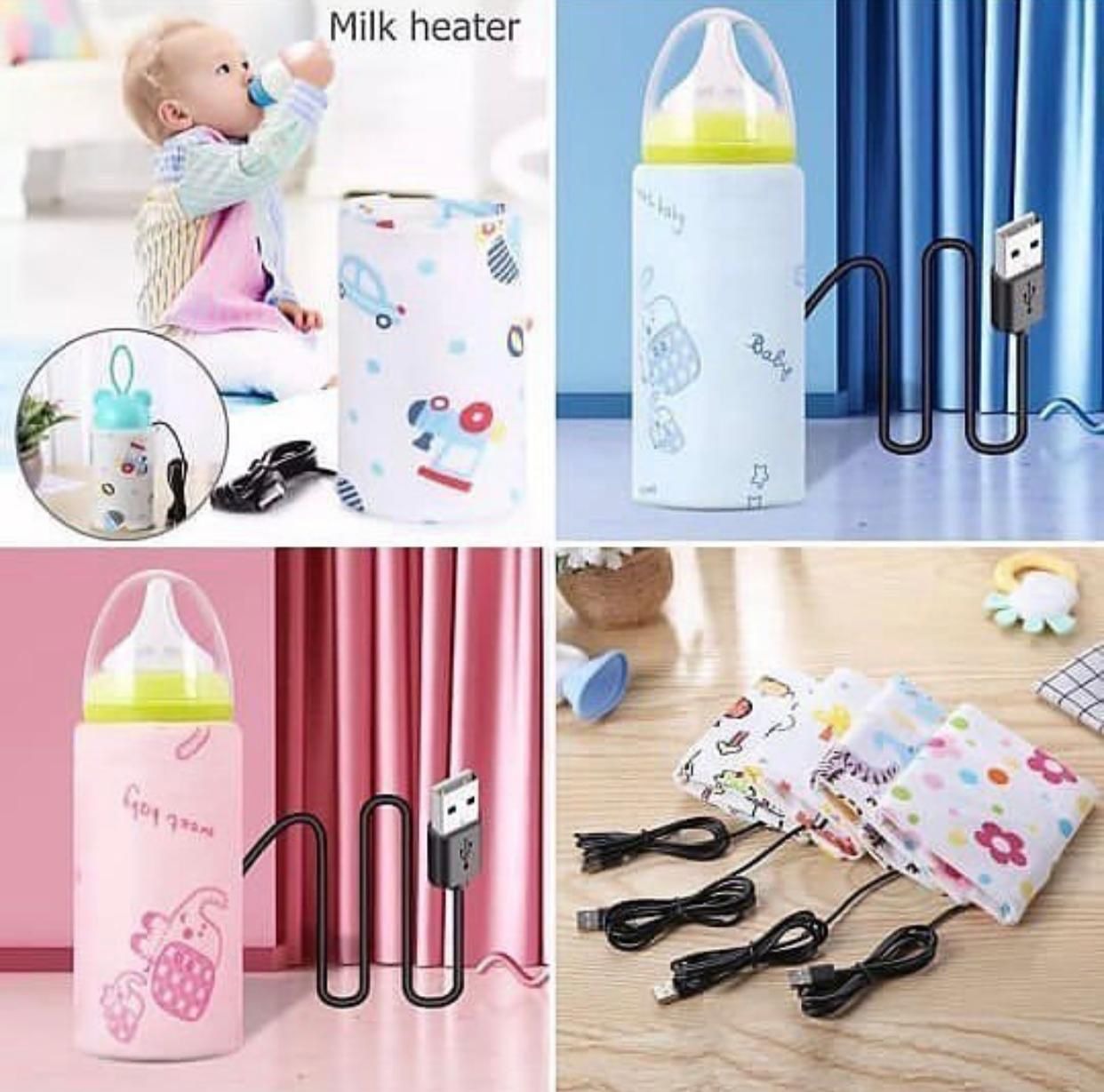 Portable USB Feeder Warmer Pouch – 42°C Constant Heating for Baby Feeding
