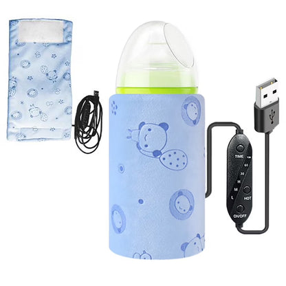 Portable USB Feeder Warmer Pouch – 42°C Constant Heating for Baby Feeding