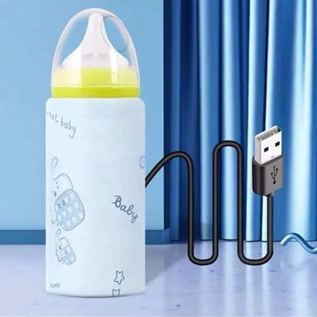 Portable USB Feeder Warmer Pouch – 42°C Constant Heating for Baby Feeding