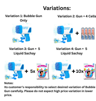 Electric Rocket Bubble Gun | 2-In-1 Bubble Bazooka for Parties & Outdoor Fun