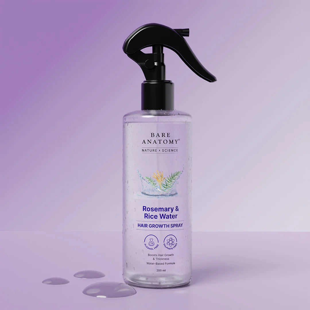 Rosemary & Rice Water Hair Growth Spray for Hair Growth & Thickness - 200 ml