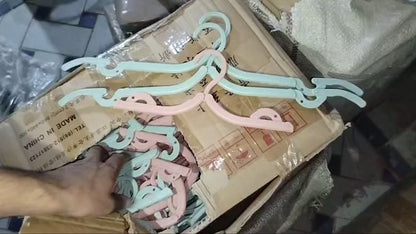 Foldable Clothes Hangers for Travel & Home | Pack of 10