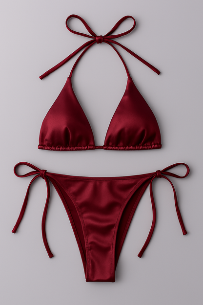 Stylish Women’s Bikini | Halter Neck & Adjustable Side Tie